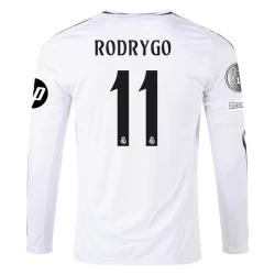 Real Madrid Rodrygo #11 Voetbalshirt 2024-25 HP Thuistenue Heren Lange Mouw