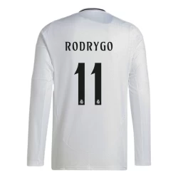 Real Madrid Rodrygo #11 Voetbalshirt 2024-25 Thuistenue Heren Lange Mouw