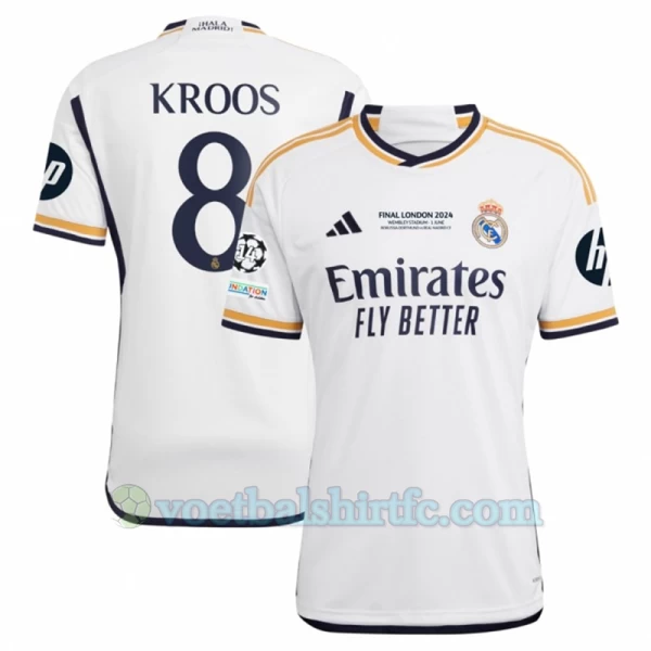 Real Madrid Toni Kroos #8 Voetbalshirt 2023-24 Final London HP Thuistenue Heren