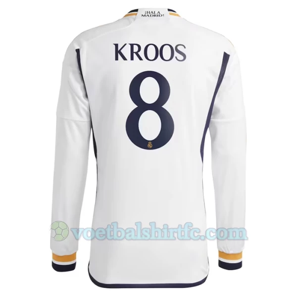 Real Madrid Toni Kroos #8 Voetbalshirt 2023-24 Thuistenue Heren Lange Mouw