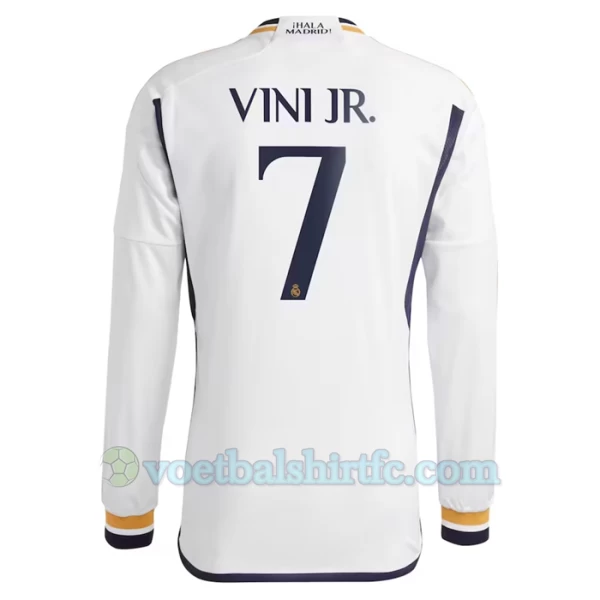 Real Madrid Vinicius Junior #7 Voetbalshirt 2023-24 Thuistenue Heren Lange Mouw