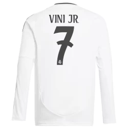 Real Madrid Vinicius Junior #7 Voetbalshirt 2024-25 Thuistenue Heren Lange Mouw