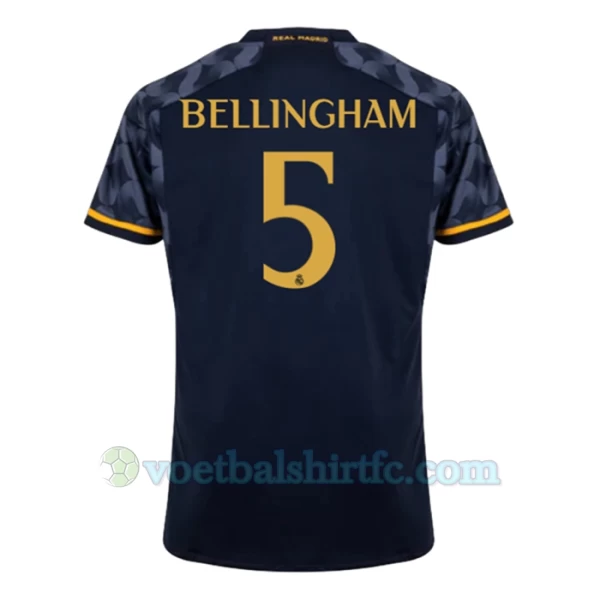 Real Madrid Voetbalshirt 2023-24 Jude Bellingham #5 Uittenue Heren