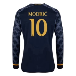 Real Madrid Voetbalshirt 2023-24 Luka Modrić #10 Uittenue Heren Lange Mouw