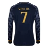 Real Madrid Voetbalshirt 2023-24 Vinicius Junior #7 Uittenue Heren Lange Mouw