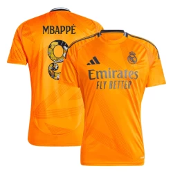 Real Madrid Voetbalshirt 2024-25 Bear Champ Font Mbappe #9 Uittenue Heren