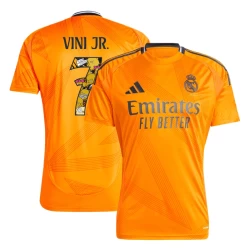 Real Madrid Voetbalshirt 2024-25 Bear Champ Font Vinicius Junior #7 Uittenue Heren