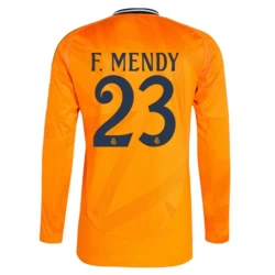 Real Madrid Voetbalshirt 2024-25 F.Mendy #23 Uittenue Heren Lange Mouw