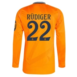 Real Madrid Voetbalshirt 2024-25 HP Antonio Rudiger #22 Uittenue Heren Lange Mouw