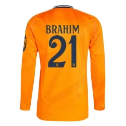 Real Madrid Voetbalshirt 2024-25 HP Brahim #21 Uittenue Heren Lange Mouw