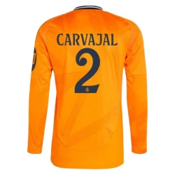 Real Madrid Voetbalshirt 2024-25 HP Carvajal #2 Uittenue Heren Lange Mouw