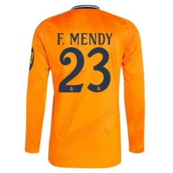 Real Madrid Voetbalshirt 2024-25 HP F.Mendy #23 Uittenue Heren Lange Mouw