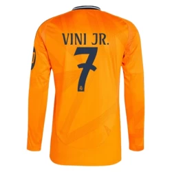 Real Madrid Voetbalshirt 2024-25 HP Vinicius Junior #7 Uittenue Heren Lange Mouw