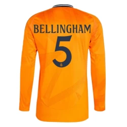 Real Madrid Voetbalshirt 2024-25 Jude Bellingham #5 Uittenue Heren Lange Mouw