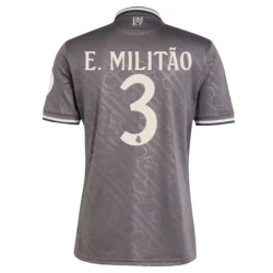 Real Madrid Voetbalshirt E.Militao #3 2024-25 HP Thirdtenue Heren