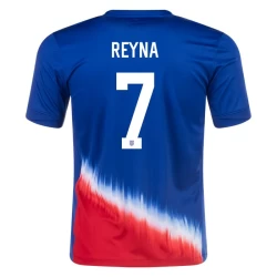 Reyna #7 USA Voetbalshirt Copa America 2024 Uittenue Heren