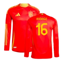 Rodrigo #16 Spanje Voetbalshirt EK 2024 Thuistenue Heren Lange Mouw