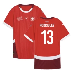 Rodriguez #13 Zwitserland Voetbalshirt EK 2024 Thuistenue Heren