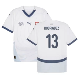 Rodriguez #13 Zwitserland Voetbalshirt EK 2024 Uittenue Heren
