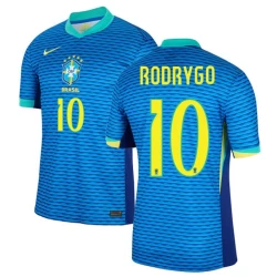 Rodrygo #10 Brazilië Voetbalshirt Copa America 2024 Uittenue Heren
