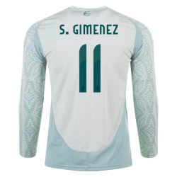 S. Gimenez #11 Mexico Voetbalshirt Copa America 2024 Uittenue Heren Lange Mouw