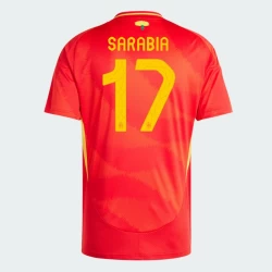 Sarabia #17 Spanje Voetbalshirt EK 2024 Thuistenue Heren