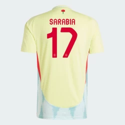 Sarabia #17 Spanje Voetbalshirt EK 2024 Uittenue Heren