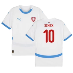 Schick #10 Tsjechië Voetbalshirt EK 2024 Uittenue Heren