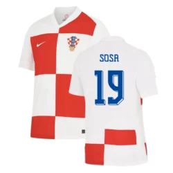 Sosa #19 Kroatië Voetbalshirt EK 2024 Thuistenue Heren