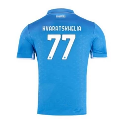 SSC Napoli Khvicha Kvaratskhelia #77 Voetbalshirt 2024-25 Thuistenue Heren