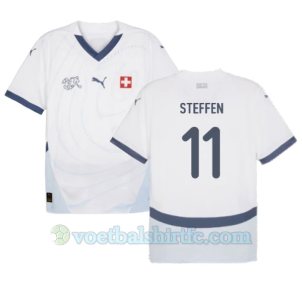 Steffen #11 Zwitserland Voetbalshirt EK 2024 Uittenue Heren