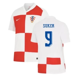 Suker #9 Kroatië Voetbalshirt EK 2024 Thuistenue Heren