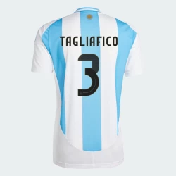 Tagliafico #3 Argentinië Voetbalshirt Copa America 2024 Thuistenue Heren