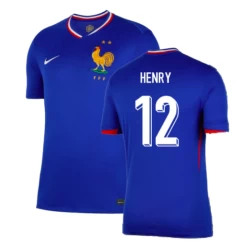 Thierry Henry #12 Frankrijk Voetbalshirt EK 2024 Thuistenue Heren