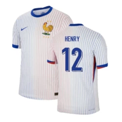 Thierry Henry #12 Frankrijk Voetbalshirt EK 2024 Uittenue Heren