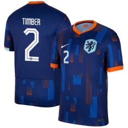 Timber #2 Nederlands Voetbalshirt EK 2024 Uittenue Heren