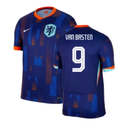 Van Basten #9 Nederlands Voetbalshirt EK 2024 Uittenue Heren