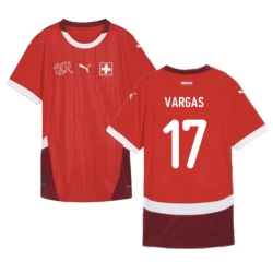 Vargas #17 Zwitserland Voetbalshirt EK 2024 Thuistenue Heren