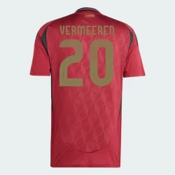 Vermeeren #20 België Voetbalshirt EK 2024 Thuistenue Heren