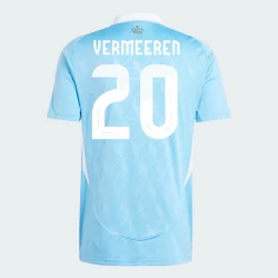 Vermeeren #20 België Voetbalshirt EK 2024 Uittenue Heren