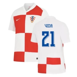 Vida #21 Kroatië Voetbalshirt EK 2024 Thuistenue Heren