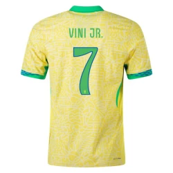 Vini Jr #7 Brazilië Voetbalshirt Copa America 2024 Thuistenue Heren