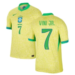 Vinicius Junior #7 Brazilië Voetbalshirt Copa America 2024 Thuistenue Heren