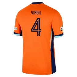 Virgil van Dijk #4 Nederlands Voetbalshirt EK 2024 Thuistenue Heren