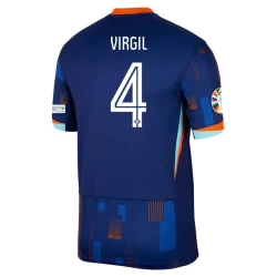 Virgil van Dijk #4 Nederlands Voetbalshirt EK 2024 Uittenue Heren