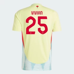 Vivian #25 Spanje Voetbalshirt EK 2024 Uittenue Heren