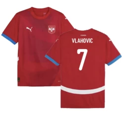 Vlahovic #7 Servië Voetbalshirt EK 2024 Thuistenue Heren