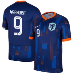 Weghorst #9 Nederlands Voetbalshirt EK 2024 Uittenue Heren