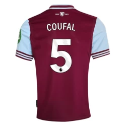 West Ham United Coufal #5 Voetbalshirt 2024-25 Thuistenue Heren