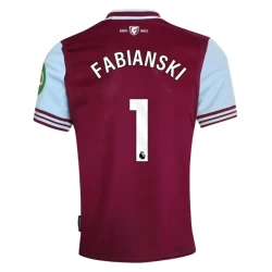 West Ham United Fabianski #1 Voetbalshirt 2024-25 Thuistenue Heren